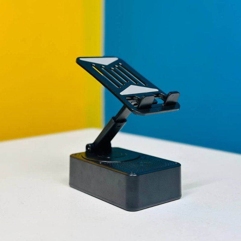 KISONLI M-1 Wireless Folding Bracket RGB Bluetooth Speaker With 360 Degree Phone Holder Stand